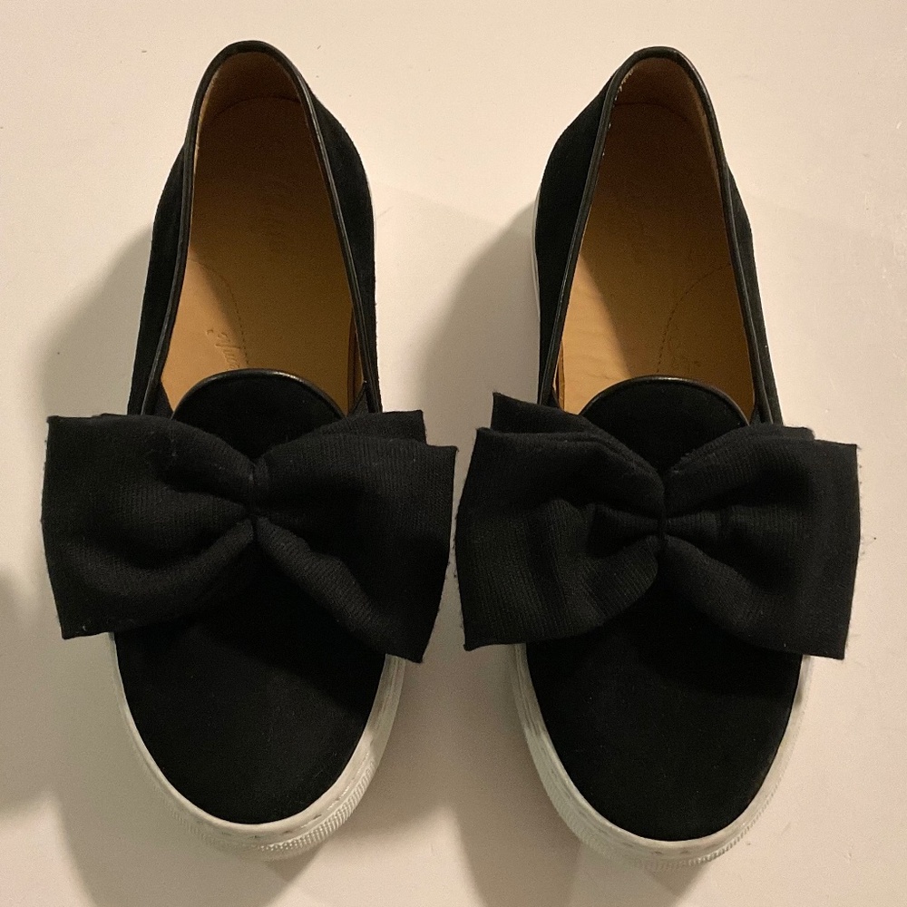 Chatelles Paris Black Suede Bow Size Eu 37 Women 7 View 2